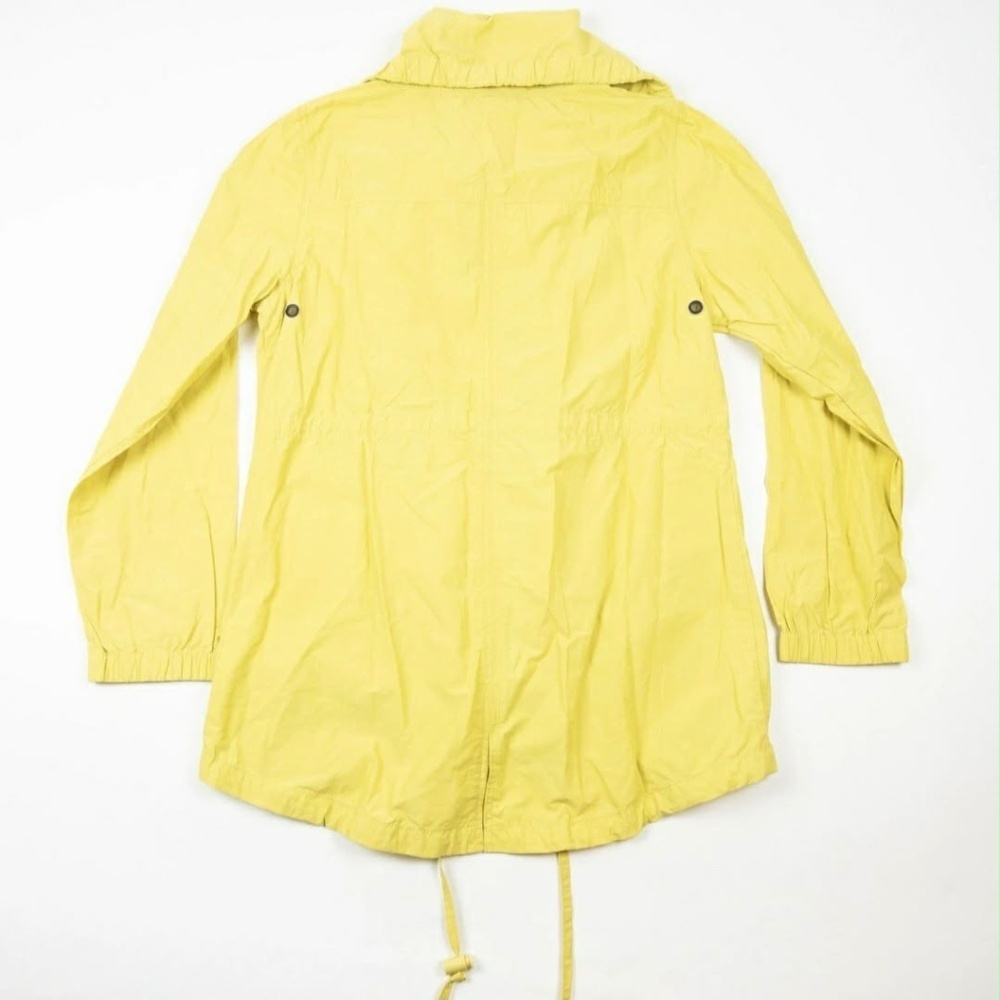 Eileen Fisher Weather Resistant Cotton Nylon Campcore Granola Yellow Rain Coat S - Picture 8 of 16